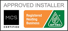 MCS OFTEC Registered Heating Business Approved Installer logo